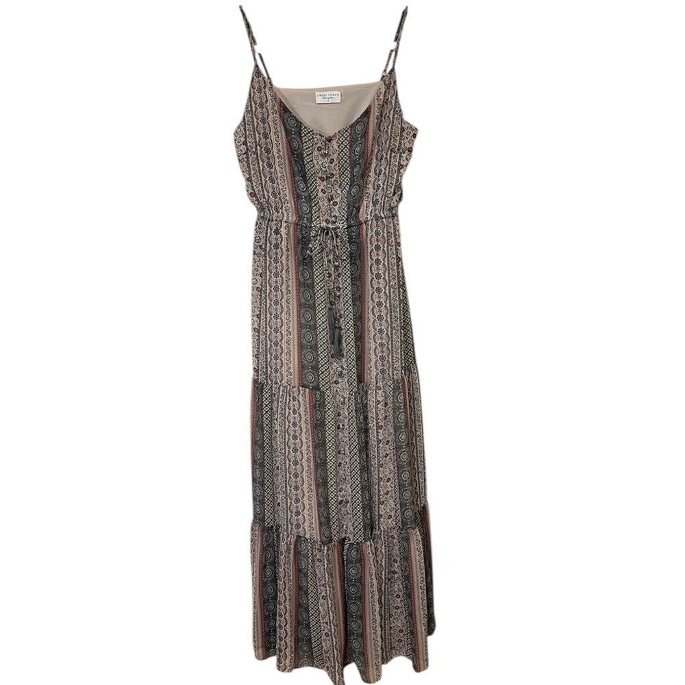 Dress Forum Women's Small Multicolor Boho Festival Cottagecore Resort Vacation
